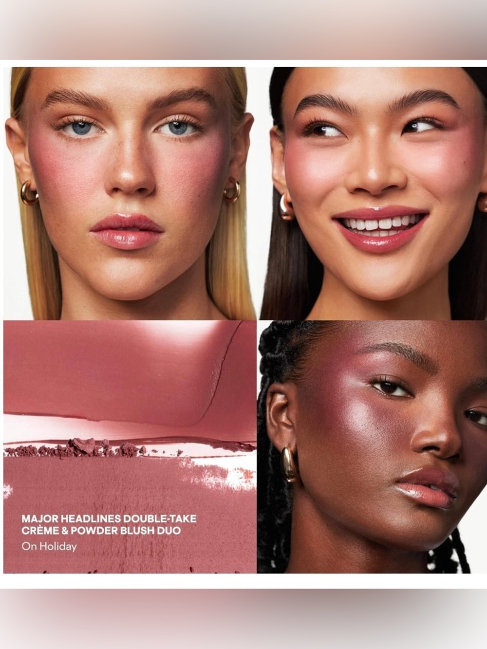 New without box Patrick Ta Double-Take Crème & Powder Blush duo shade On Holiday - Picture 2 of 6